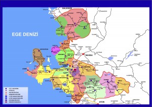 Administrative Map of İzmir