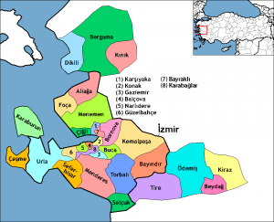 Political Map of İzmir